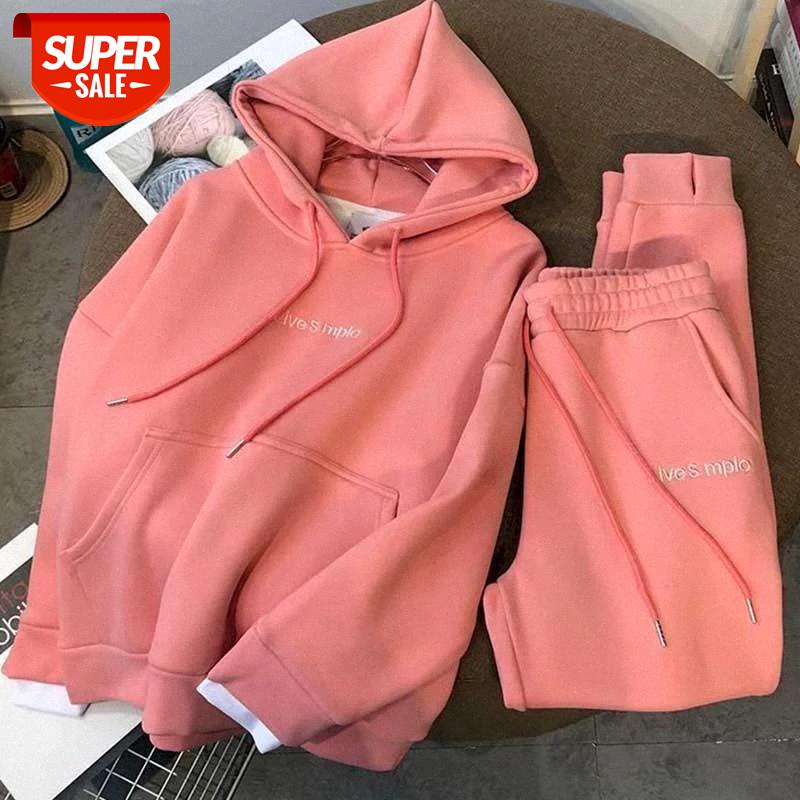 Autumn And Winter New Suit Thickened Plus Velvet Pullover Hooded Women'S Suit Sports And Leisure Two-Piece Trousers Leisure #8K2O, Black;white
Autumn And Winter New Suit Thickened Plus Velvet Pullover Hooded Women'S Suit Sports And Leisure Two-Piece Trousers Leisure #8K2O, Black;white