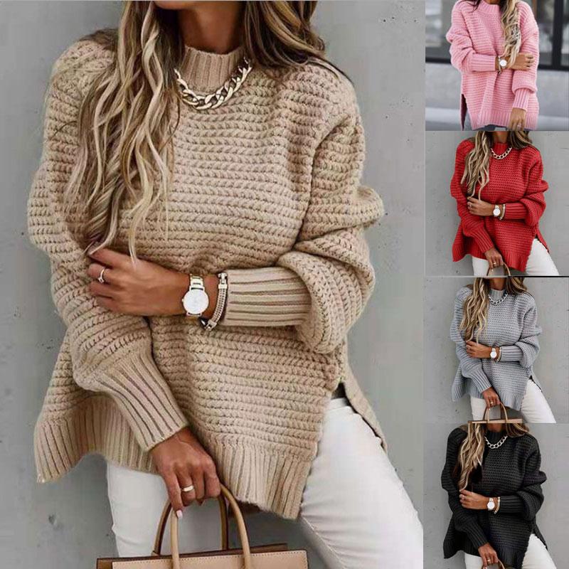 Women' Sweaters Winter Solid Clothes Turtleneck Women 2021 Loose Korean Fashion Oversized Pullover Elegant Knitted Sweater Pullovers, Black
Women' Sweaters Winter Solid Clothes Turtleneck Women 2021 Loose Korean Fashion Oversized Pullover Elegant Knitted Sweater Pullovers, Black