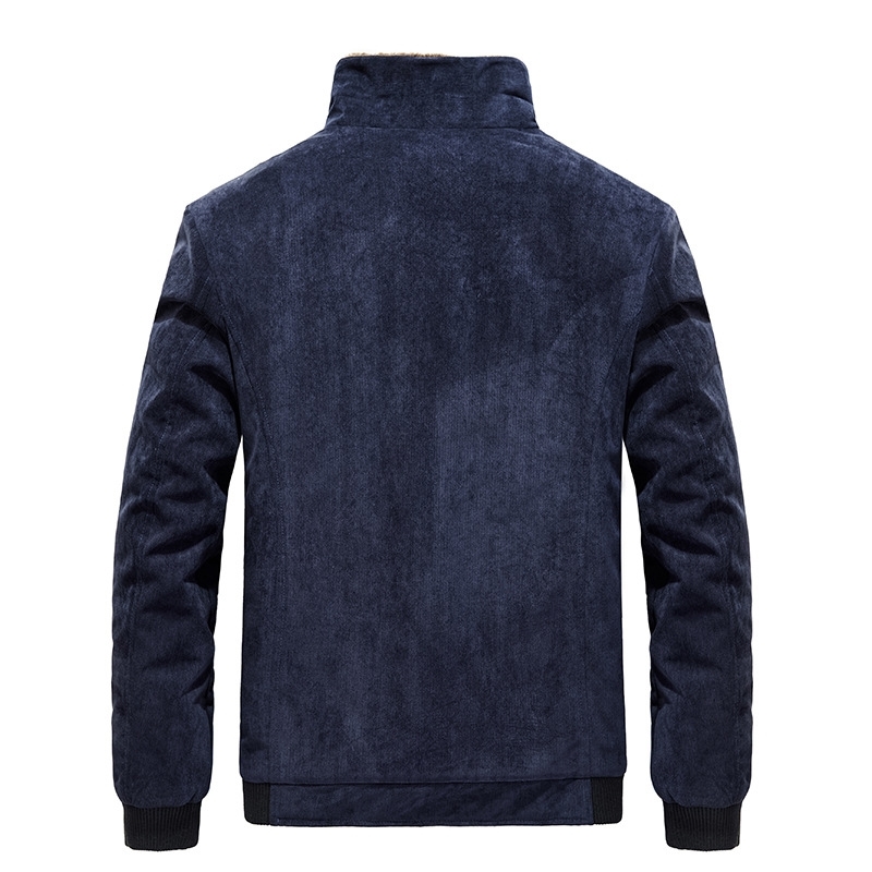 DIMUSI Winter Men's Bomber Jackets Casual Male Fur Collar Windbreaker Jacket Mens Fleece Warm Slim Corduroy Jackets Clothing 6XL T200502