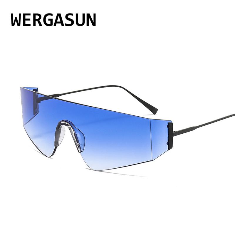 Sunglasses WERGASUN One Piece Rimless Women Men Square Sun Glasses Oversized Retro Eyeglasses Designer Eyewear
Sunglasses WERGASUN One Piece Rimless Women Men Square Sun Glasses Oversized Retro Eyeglasses Designer Eyewear