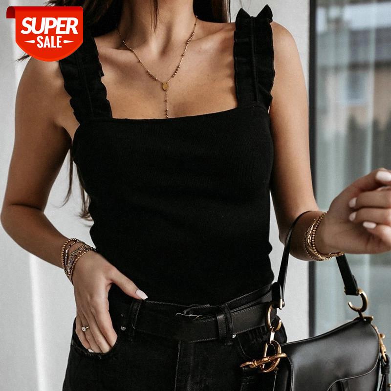 Tank Tops Women Square Collar Solid Knit Casual Basic Summer Ribbed Slim Ruffles Tops Women #uJ6l, White
Tank Tops Women Square Collar Solid Knit Casual Basic Summer Ribbed Slim Ruffles Tops Women #uJ6l, White
