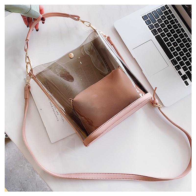 Cross Body PVC Jelly Luxury Design Handbags Wallet Bags 2021 Female Shopper Casual Fashion Purses Solid Color Large Capacity Messenger Bag, Baise
Cross Body PVC Jelly Luxury Design Handbags Wallet Bags 2021 Female Shopper Casual Fashion Purses Solid Color Large Capacity Messenger Bag, Baise