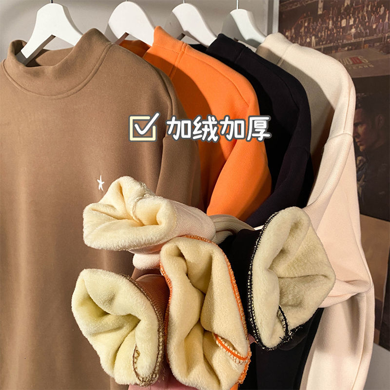 New 2021 Men's Embroidered Pullover Thickened Plush Bottoming Coats Simple Style Hoodies Cotton Streetwear Casual Sweatshirts M-5xl Uny5, Orange
New 2021 Men's Embroidered Pullover Thickened Plush Bottoming Coats Simple Style Hoodies Cotton Streetwear Casual Sweatshirts M-5xl Uny5, Orange