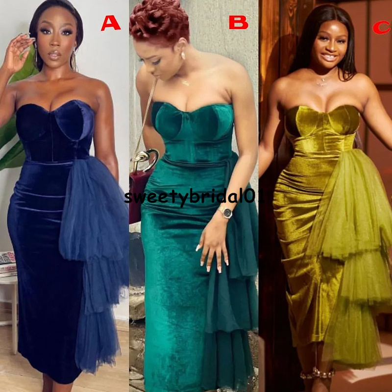 Luxurious Noble Prom Dress Short 2022 Velvet Sweetheart Ankle Length Formal Evening Dresses for Aso Ebi Style Vestido De Festa, Red
Luxurious Noble Prom Dress Short 2022 Velvet Sweetheart Ankle Length Formal Evening Dresses for Aso Ebi Style Vestido De Festa, Red
