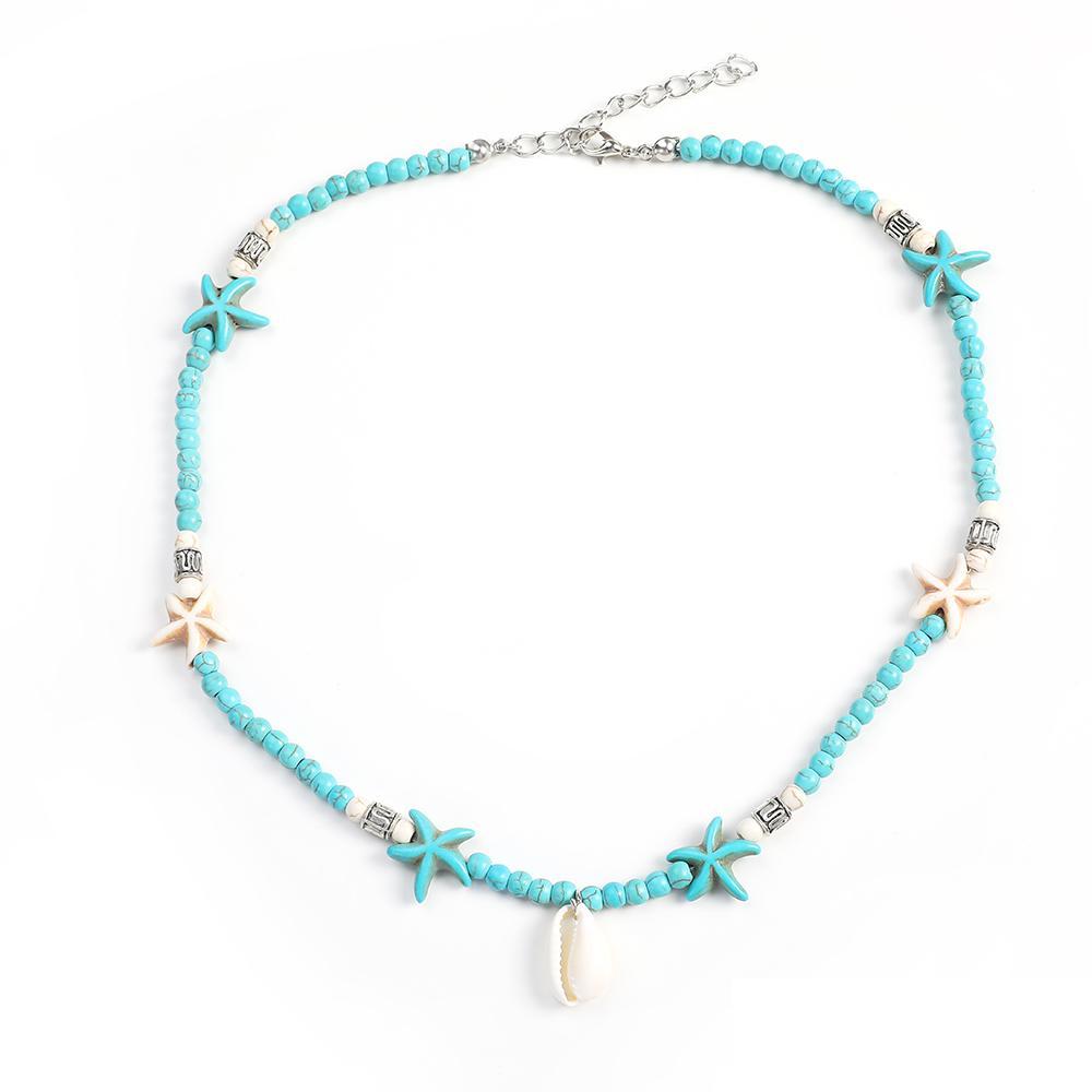 2021 Silver Color Cowrie Shell Necklace Nature Shell Starfish Statement Choker Necklace Bohemia Collar for Women Fashion Beach Jewelry
2021 Silver Color Cowrie Shell Necklace Nature Shell Starfish Statement Choker Necklace Bohemia Collar for Women Fashion Beach Jewelry