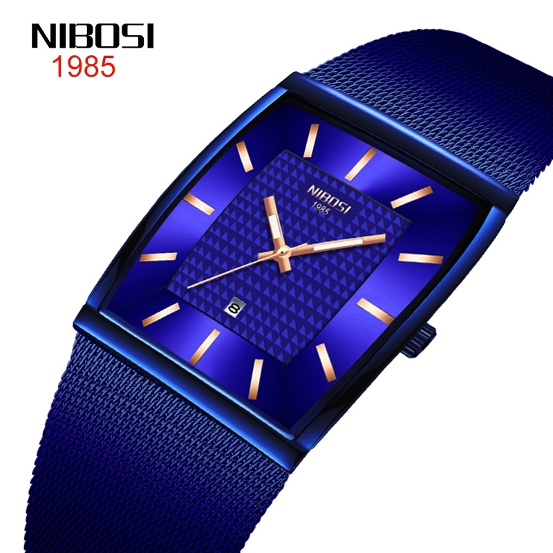Nibosi student waterproof calendar personality quartz watch stainless steel mesh band Watch male, Gold
Nibosi student waterproof calendar personality quartz watch stainless steel mesh band Watch male, Gold