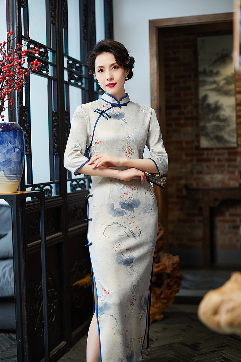 Ethnic Clothing Size Plus Qipao Slim Party Dresses Vestido Women's Oriental Style Chinese Style