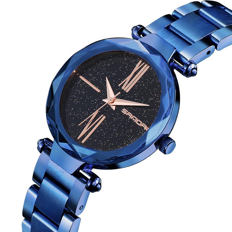 Wristwatches Sanda 244 Women Bracelet Wrist Watch Charm Simple Dial Female Fashion Waterproof Stainless Steel Lady Quartz, Blue
Wristwatches Sanda 244 Women Bracelet Wrist Watch Charm Simple Dial Female Fashion Waterproof Stainless Steel Lady Quartz, Blue