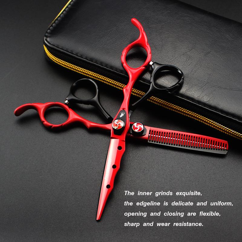 Hair Scissors 6inch Professional Hairdressing Barber High Quality Cutting Thinning Scissor For Shears