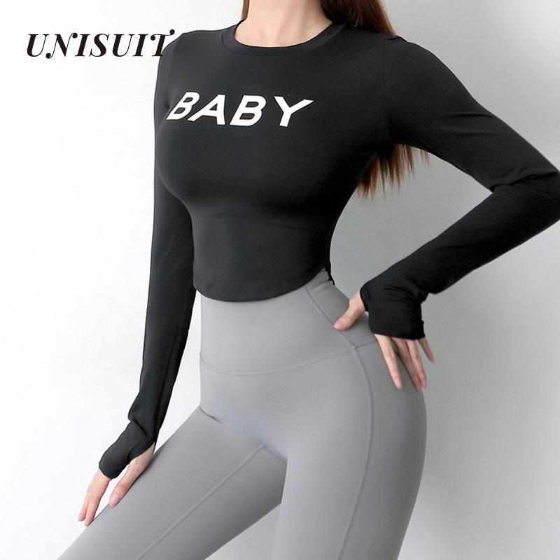 Yoga Outfit The Letters Are Thin Fitness Clothes Women's Long-sleeved Tight-fitting Sexy Navel Running Sports T-shirt
Yoga Outfit The Letters Are Thin Fitness Clothes Women's Long-sleeved Tight-fitting Sexy Navel Running Sports T-shirt