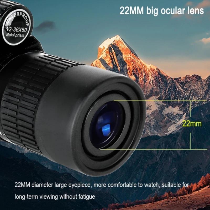 Telescope & Binoculars Outdoor Monocular Variable Magnification Rainproof 10-30*50 All-optical Large Eyepiece High FMC Coating
Telescope & Binoculars Outdoor Monocular Variable Magnification Rainproof 10-30*50 All-optical Large Eyepiece High FMC Coating