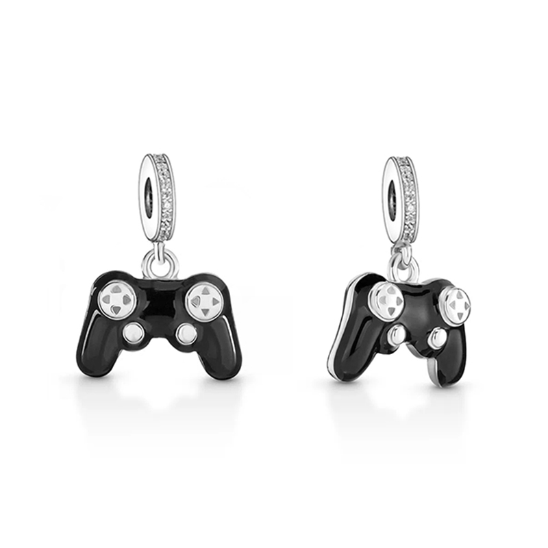 Wholesale Price 925 Sterling Silver Bead Delicate Retro Game Hand Handle Player Gamepad Bead Fit Original Charm Bracelet Women Berloque 2021