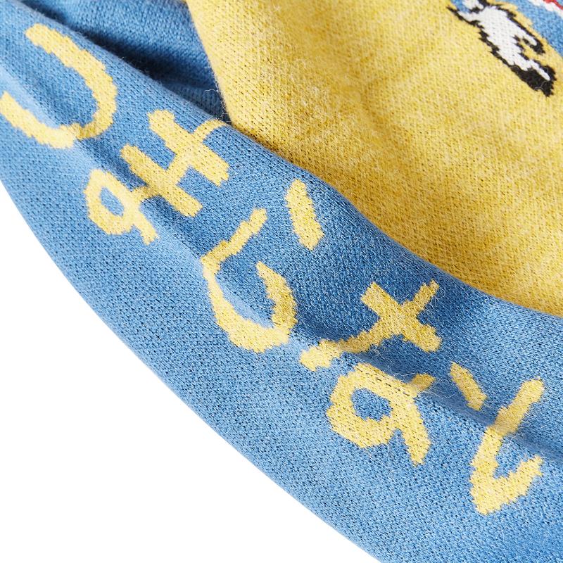 Men's Sweaters LACIBLE Harajuku Sweater Pullover Men Patchwork Clown Print Knitted Hip Hop Streetwear Retro 2021 Spring Male Loose Tops