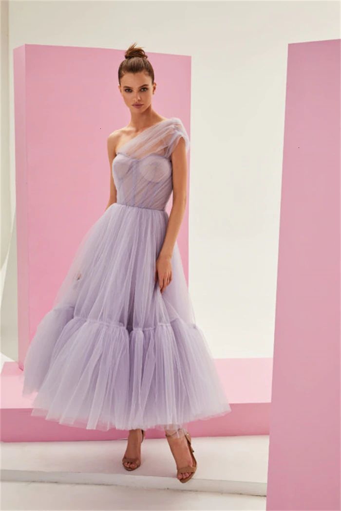 New Light Purple Evening Es 2021 One Shoulder Tulle Ankle Length Custom Made Homecoming Prom Party Gowns Robe De Soriee C7wt, Champagne
New Light Purple Evening Es 2021 One Shoulder Tulle Ankle Length Custom Made Homecoming Prom Party Gowns Robe De Soriee C7wt, Champagne