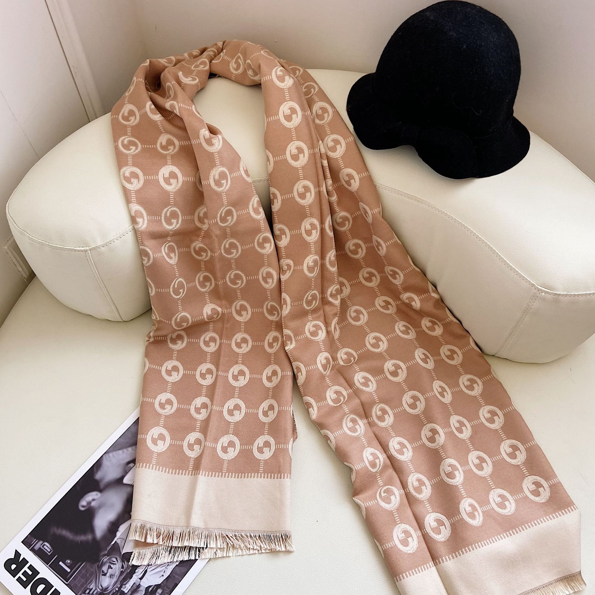 Shawl Womens Outer Wear Thickened Warm Office Air-Conditioned Room Fashionable Korean Style Versatile Cashmere Double-Sided Scarf Autumn and
Shawl Womens Outer Wear Thickened Warm Office Air-Conditioned Room Fashionable Korean Style Versatile Cashmere Double-Sided Scarf Autumn and