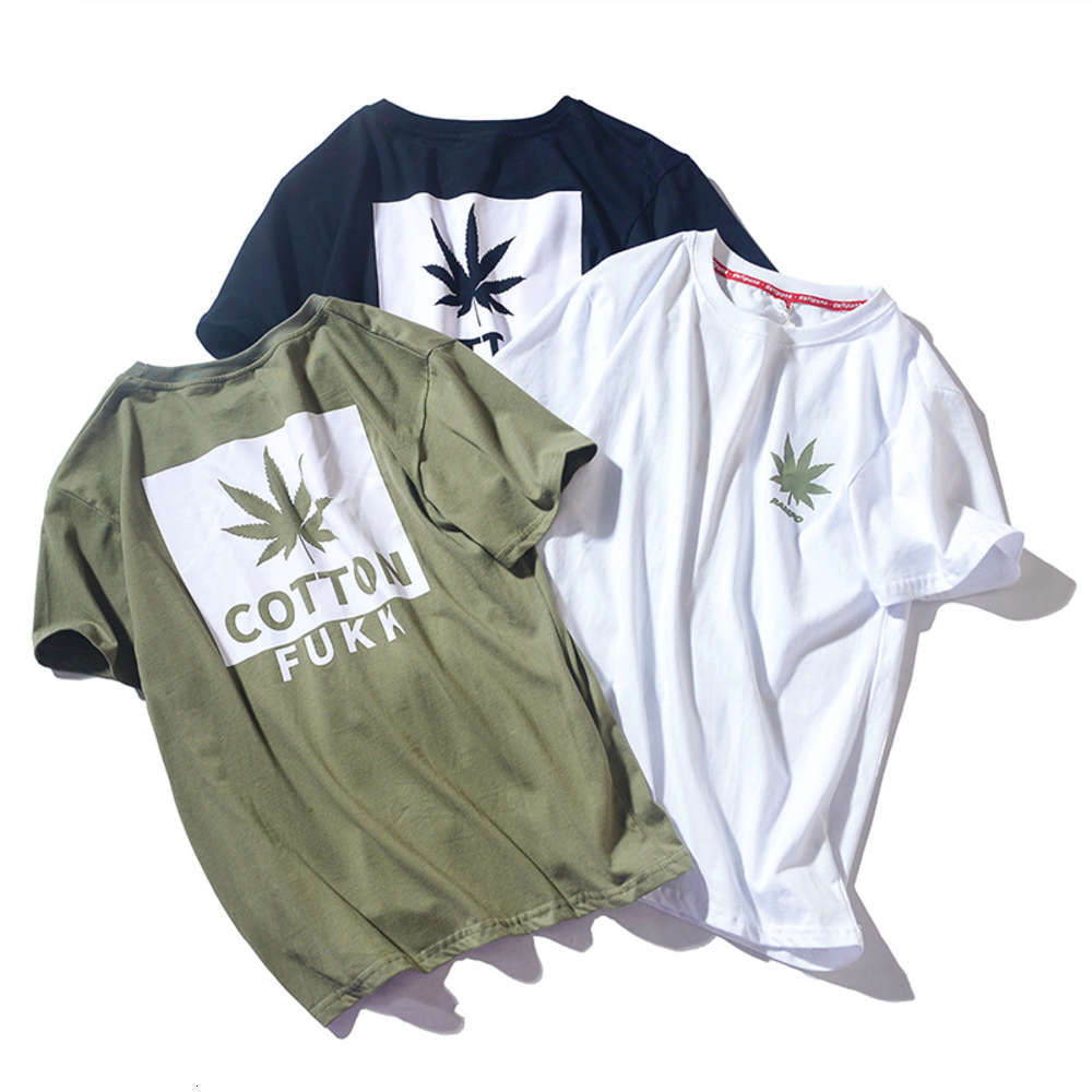 New men's short sleeve T-shirt in summer of 2019, White;black
New men's short sleeve T-shirt in summer of 2019, White;black