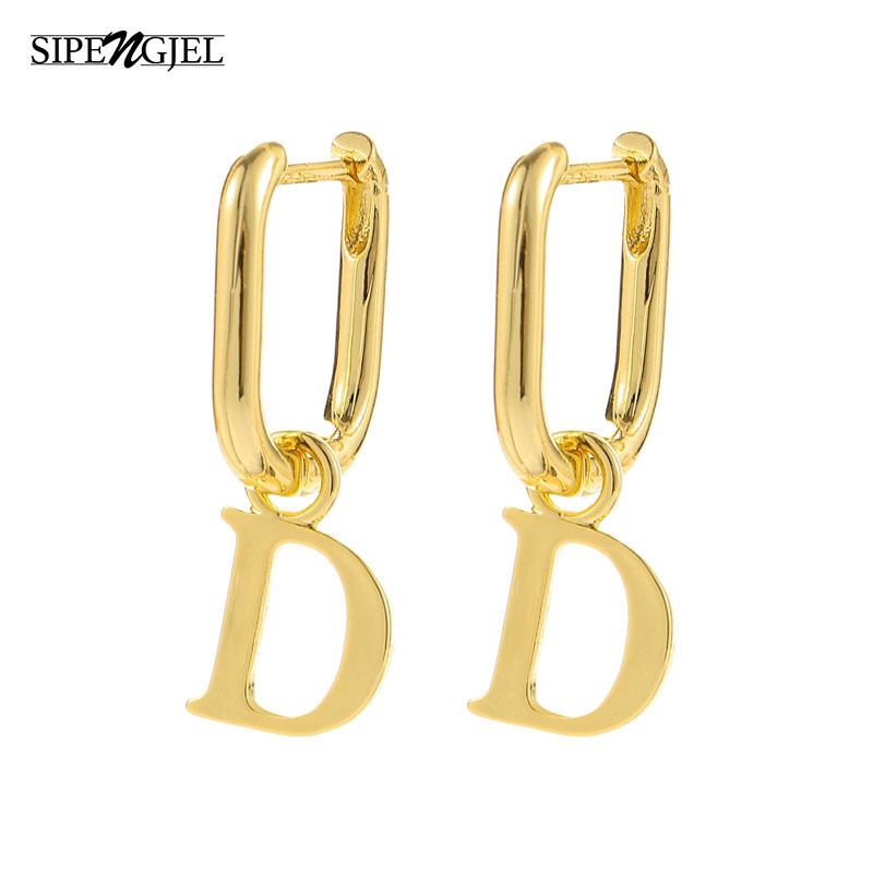 Hoop & Huggie Fashion 1 Pair Initial Letter Geometric Oval Earrings Gold Small For Women Alphabet Jewelry 2021 Trend
Hoop & Huggie Fashion 1 Pair Initial Letter Geometric Oval Earrings Gold Small For Women Alphabet Jewelry 2021 Trend