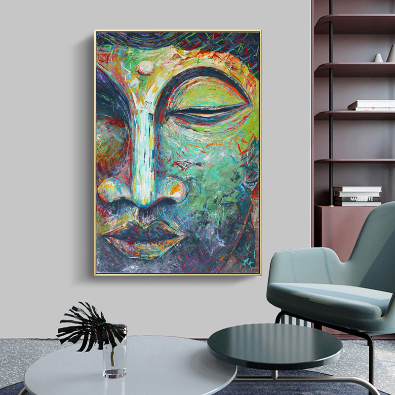 Buddha Peaceful Posters And Prints Canvas Painting Wall Art Pictures For Living Room Religion Home Decor NO FRAME