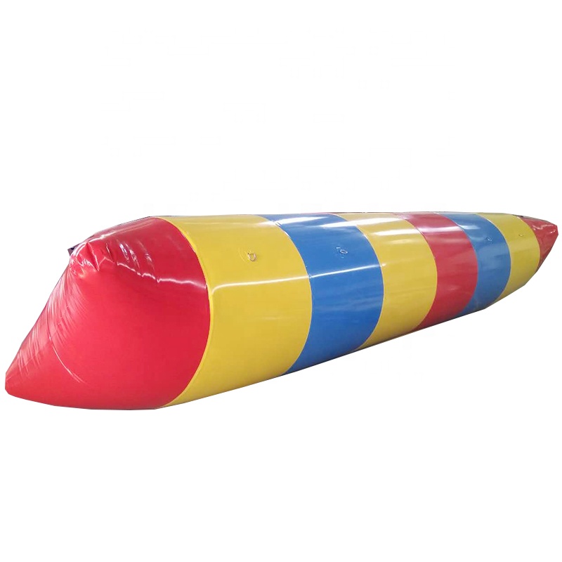 Newest bouncer 09mm PVC Tarpaulin 62m Water Pillow Inflatable Water Blob Catapult with Pump