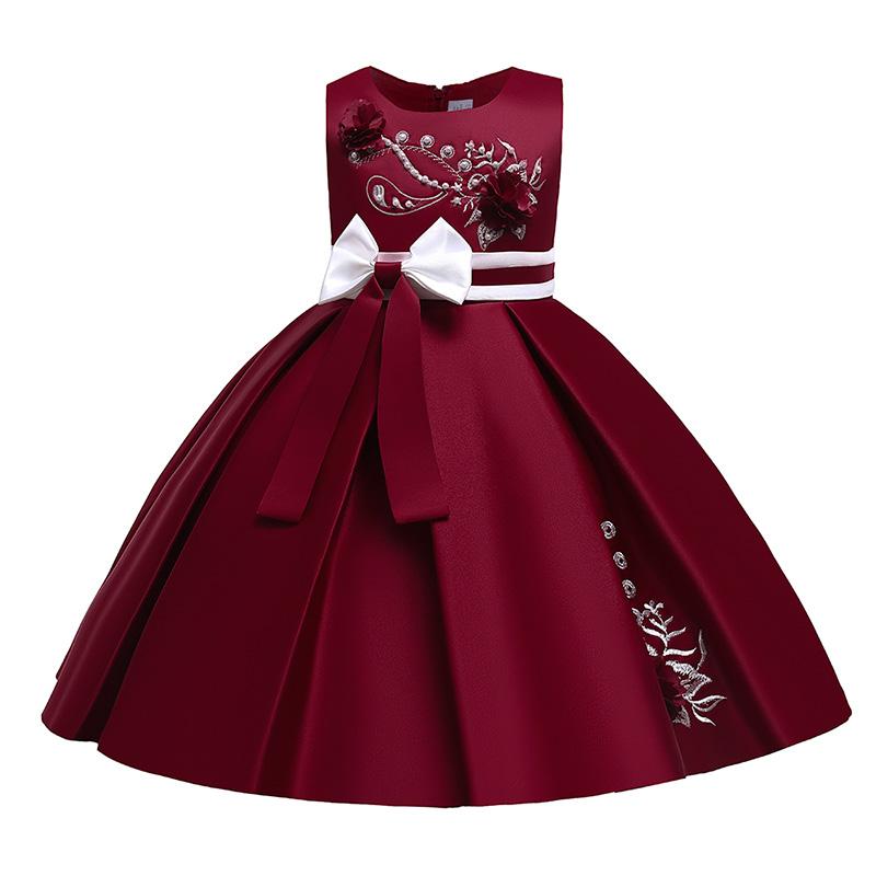 Girl's Dresses Kids Flower Party Dress Fo Girl Children Costume Bowknot Princess Girls Evening Clothes Show Gown Sleeveles, Red;yellow
Girl's Dresses Kids Flower Party Dress Fo Girl Children Costume Bowknot Princess Girls Evening Clothes Show Gown Sleeveles, Red;yellow