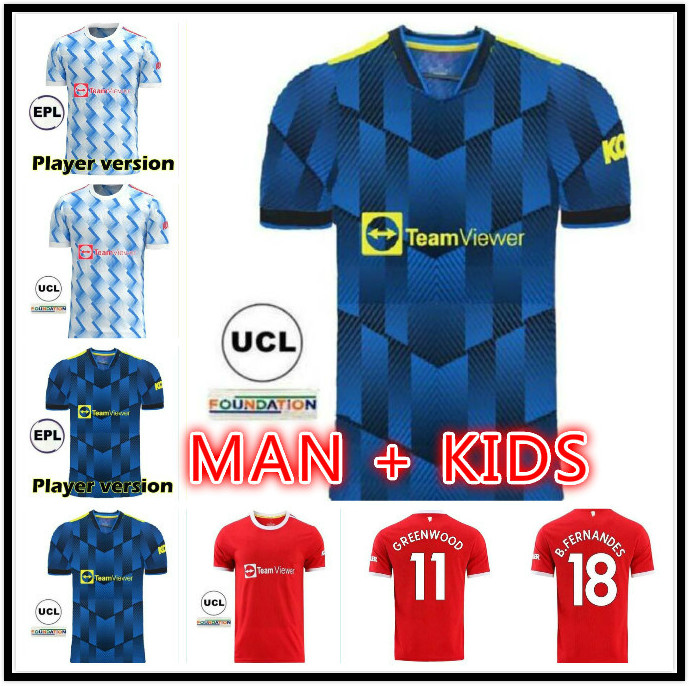 Thailand 21 22 RONALDO SANCHO Manchester soccer jerseys Fans Player version BRUNO FERNANDES Lingard RASHFORD football shirt top 2021 2022 men + kids kit sets
Thailand 21 22 RONALDO SANCHO Manchester soccer jerseys Fans Player version BRUNO FERNANDES Lingard RASHFORD football shirt top 2021 2022 men + kids kit sets