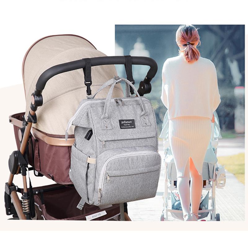 Diaper Bags Fashion Maternity Bag With USB Mummy Nappy Backpacks Large Capacity Baby Travel Backpack Design Nursing Stroller, Black
Diaper Bags Fashion Maternity Bag With USB Mummy Nappy Backpacks Large Capacity Baby Travel Backpack Design Nursing Stroller, Black
