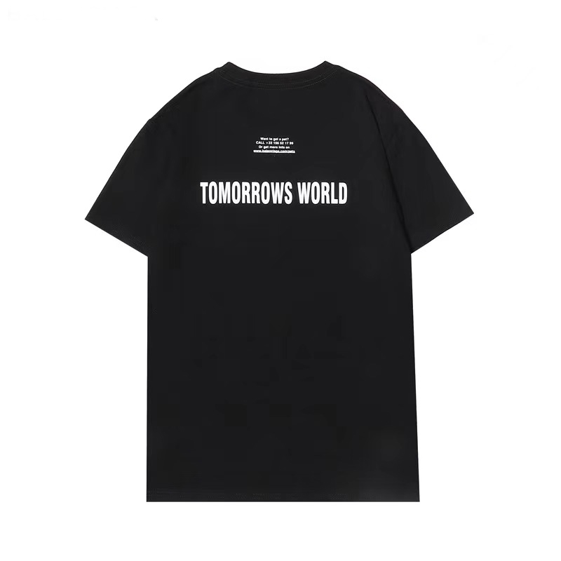 2021 T-shirt à manches courtes d'été Mode Brandy Mode Shark Motif Casual Lâche Courte Couleur