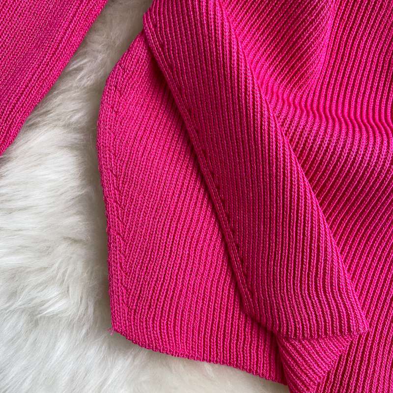 Autumn winter new design womens square collar long sleeve knitted candy color sweater tops jumper