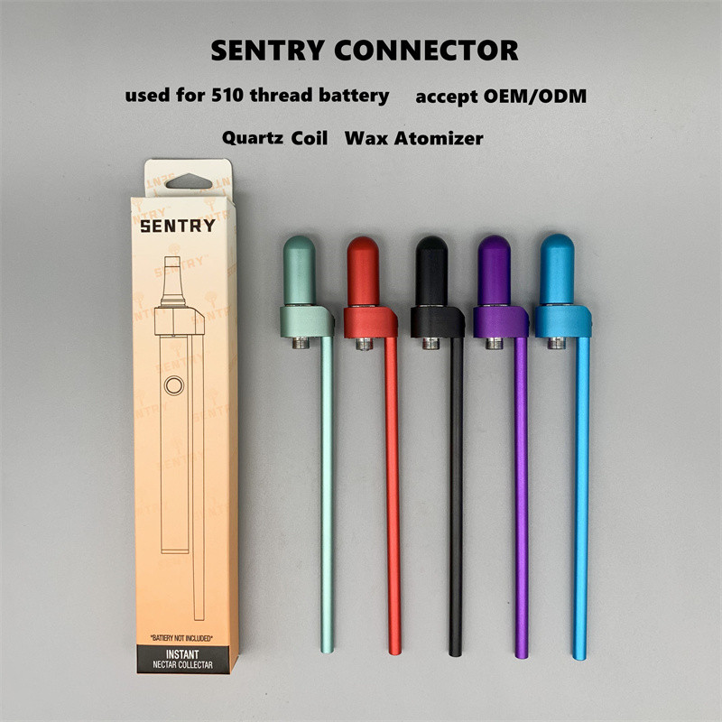 Original SENTRY CONNECTOR Quartz Coil Atomizer for 510 Thread Battery Click n Vape Dry Herb Wax Vapes Instant glass straw Nectar Collectar K
Original SENTRY CONNECTOR Quartz Coil Atomizer for 510 Thread Battery Click n Vape Dry Herb Wax Vapes Instant glass straw Nectar Collectar K