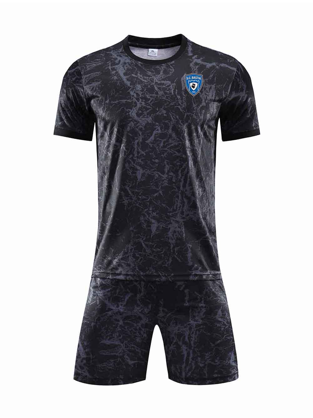 SC Bastia Runing Sets Digiter Printing quick dry Sportswear Football Uniforms Soccer Jersey Adult Home Kits, Black;blue
SC Bastia Runing Sets Digiter Printing quick dry Sportswear Football Uniforms Soccer Jersey Adult Home Kits, Black;blue