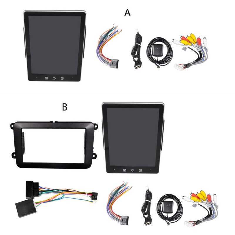 Double-Din Car-Stereo 9.5 High Definition GPS Radio Universal Multimedia Player with Bluetooth-compatible FM Camera