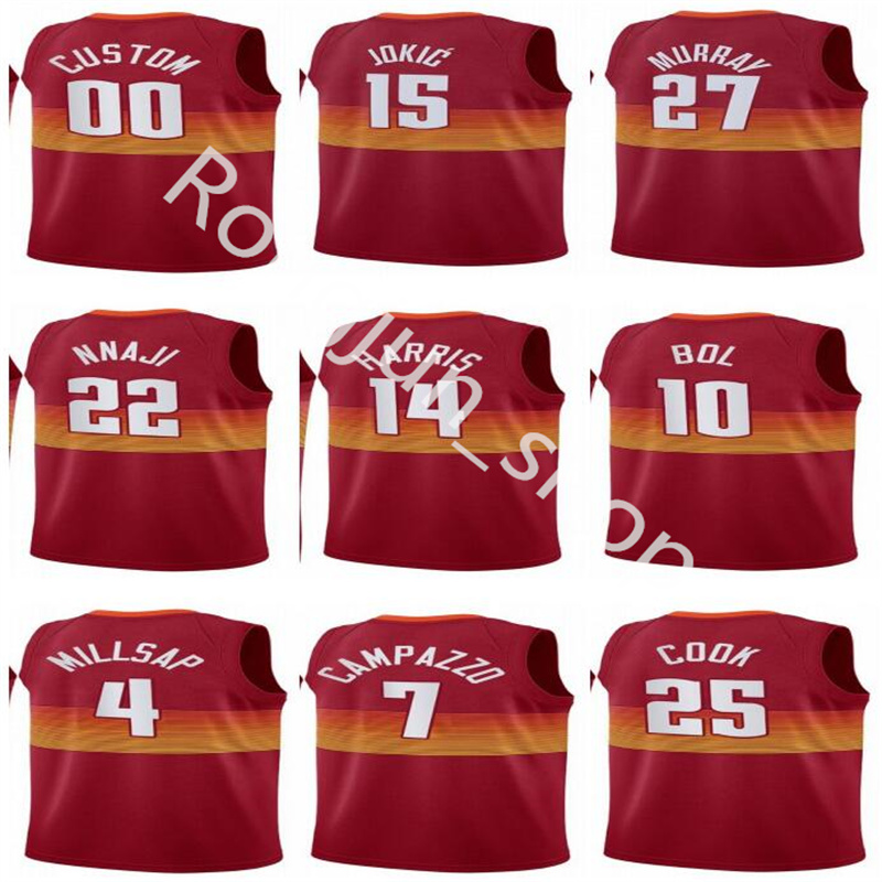 Screen Print Basketball City 7 Facundo Campazzo Jersey 15 Jokic 14 Gary Harris Jamal 27 Murray Zeke Nnaji Red Classic Edition 10 Bol Mens, Black;red
Screen Print Basketball City 7 Facundo Campazzo Jersey 15 Jokic 14 Gary Harris Jamal 27 Murray Zeke Nnaji Red Classic Edition 10 Bol Mens, Black;red