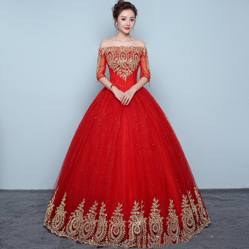 2021 Real Photo Red Glitter Lace Quinceanera Dresses Vintage Applique Pageant Sweet 16 Formal Prom Party Ball Gowns Vestidos De 15 Anos