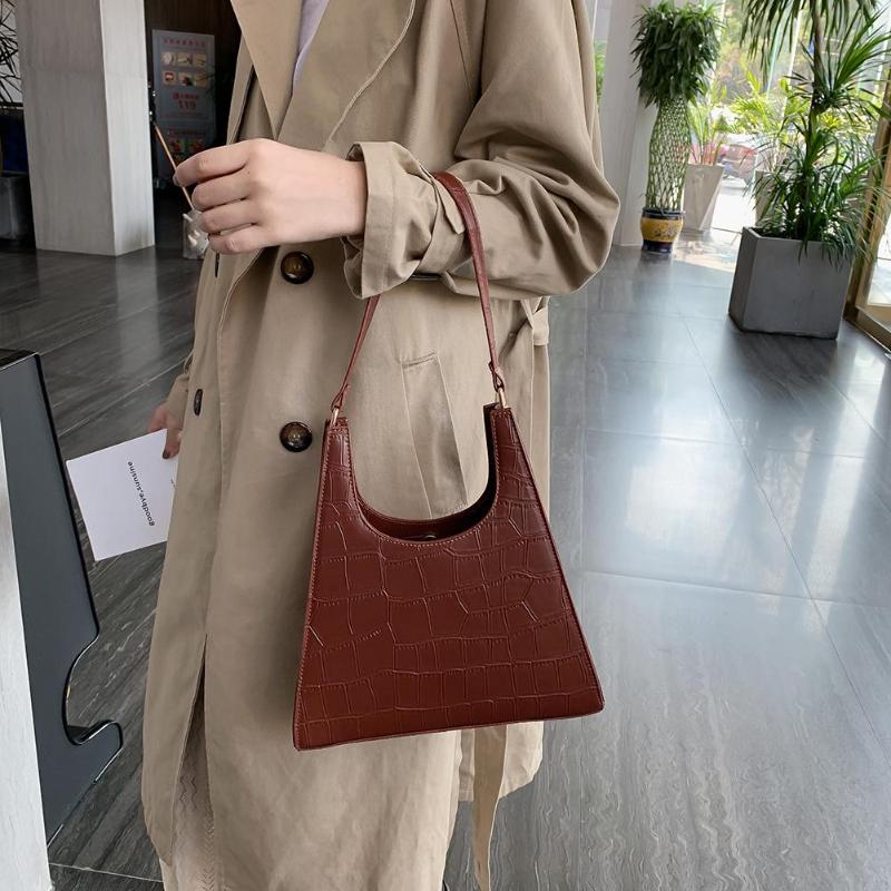 Fashion Women Shoulder Bag Crocodile Pattern PU Leather Ladies Armpit Bag Vintage Female Small Clutch Purse Handbags 2021, As pic
Fashion Women Shoulder Bag Crocodile Pattern PU Leather Ladies Armpit Bag Vintage Female Small Clutch Purse Handbags 2021, As pic