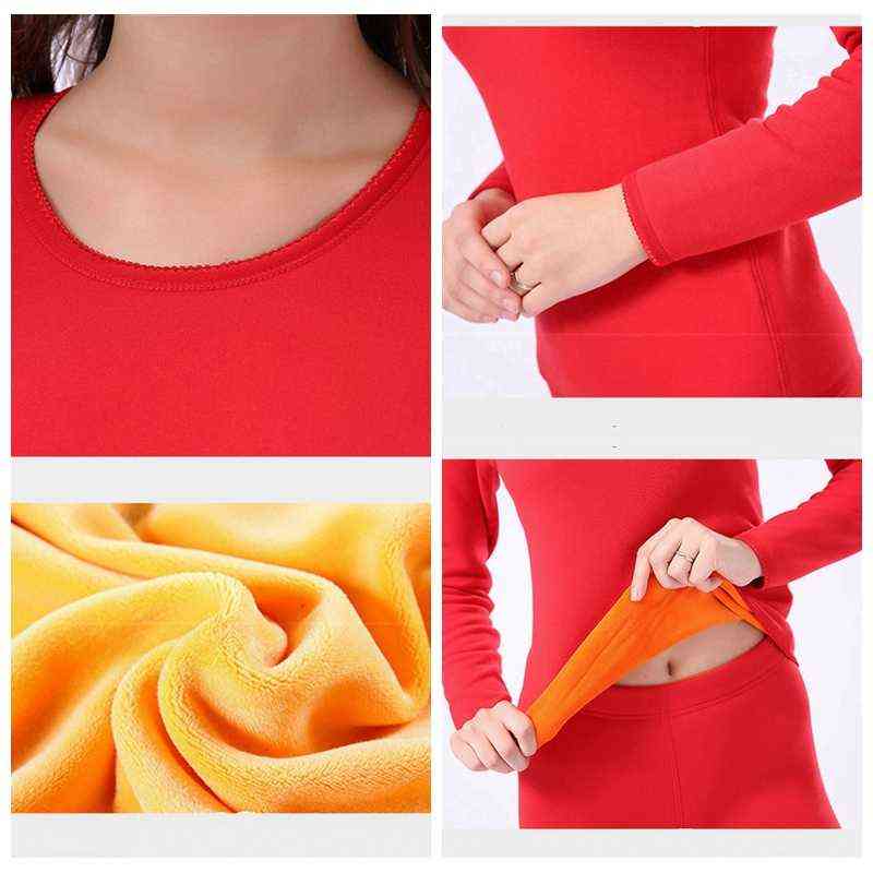 Winter Velvet Thick Thermal Underwear For Men WomanWinter Warm Layered Clothing Pajamas Set Thermal Set Male Long Johns -Dry 211221