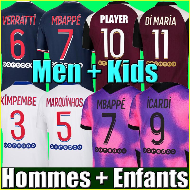 enfants ICARDI 20 21 MARQUINHOS MBAPPE fourth soccer Jersey 2020 2021 VERRATTI 4TH men kids set KEAN Maillots de football shirt kit uniforms, Black
enfants ICARDI 20 21 MARQUINHOS MBAPPE fourth soccer Jersey 2020 2021 VERRATTI 4TH men kids set KEAN Maillots de football shirt kit uniforms, Black