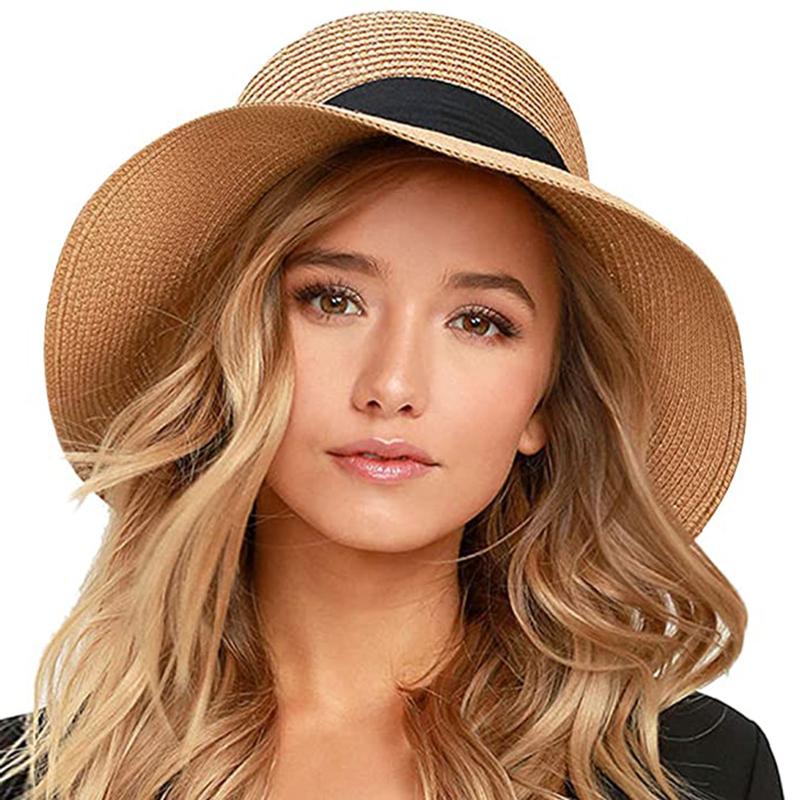 Wide Brim Hats Summer Hat For Women Beach Sun Straw Panama Fedora Cap Uv Protection Adjustable Rope Female, Khaki
Wide Brim Hats Summer Hat For Women Beach Sun Straw Panama Fedora Cap Uv Protection Adjustable Rope Female, Khaki