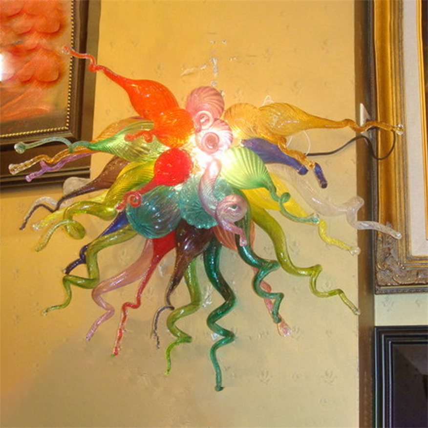 Modern Bedroom Wall Lamp Hand Made Murano Glass Lighting Abstract Flower Lights Sconce Arts Lamps 60 by 60cm
Modern Bedroom Wall Lamp Hand Made Murano Glass Lighting Abstract Flower Lights Sconce Arts Lamps 60 by 60cm