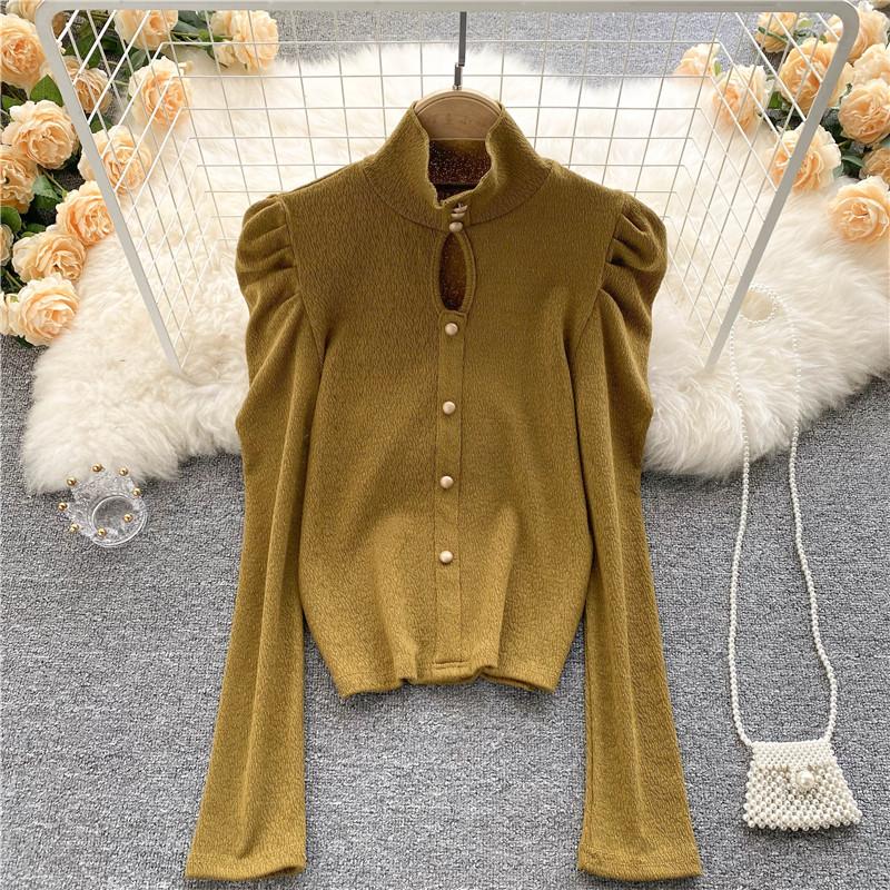 Women's Blouses & Shirts SINGREINY Design Hollow Turtleneck Tops Female Puff Sleeve Solid Slim Short Blouse Autumn Fashion Korean Streetwear, White
Women's Blouses & Shirts SINGREINY Design Hollow Turtleneck Tops Female Puff Sleeve Solid Slim Short Blouse Autumn Fashion Korean Streetwear, White