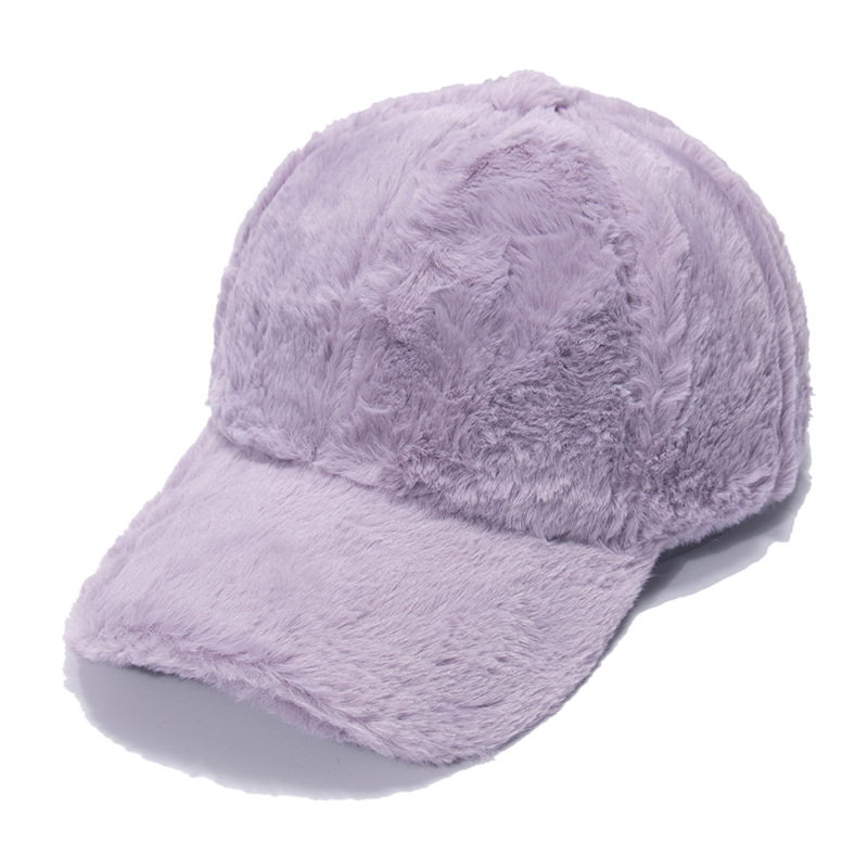 Hat Womens Korean-Style Winter Warm Rabbit Fur Baseball Cap Fashionable Outdoor Thickened Solid Color Casual Plush Peaked Cap No. 1, Purple
Hat Womens Korean-Style Winter Warm Rabbit Fur Baseball Cap Fashionable Outdoor Thickened Solid Color Casual Plush Peaked Cap No. 1, Purple