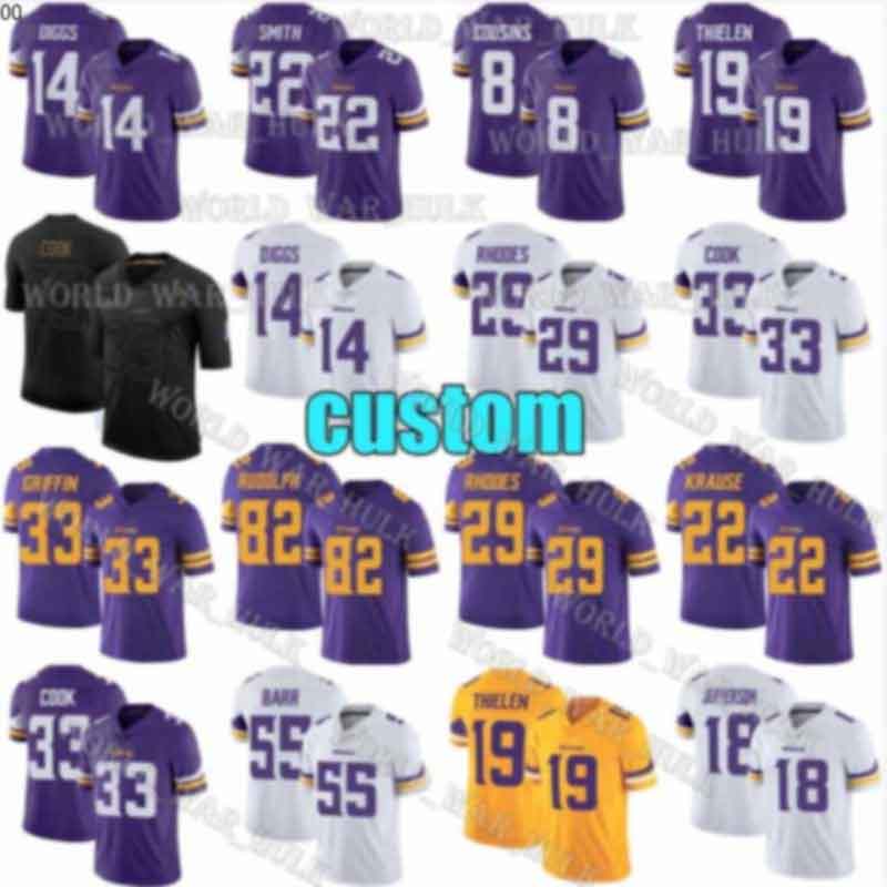 8 Kirk Cousins 19 Adam Thielen Minnesota Vikings 18 Justin Jefferson 33 Dalvin Cook 22 Harrison Smith Hunter Football Jersey, Custom youth (weijingren)
8 Kirk Cousins 19 Adam Thielen Minnesota Vikings 18 Justin Jefferson 33 Dalvin Cook 22 Harrison Smith Hunter Football Jersey, Custom youth (weijingren)