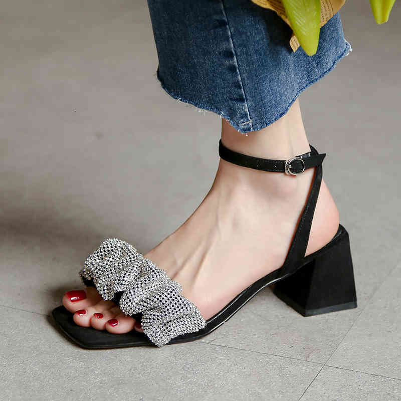sandals summer sweet buttoned sandals will see er fashion thick heels women's wedding office shoes lsi4, Black
sandals summer sweet buttoned sandals will see er fashion thick heels women's wedding office shoes lsi4, Black