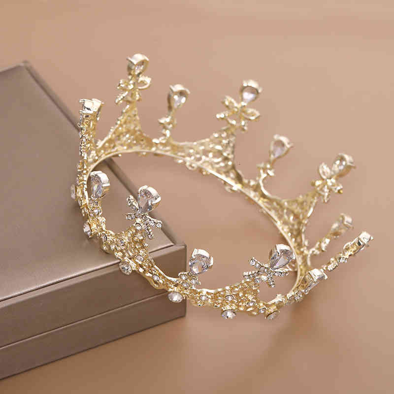 Wedding Hair Jewelry Accessories Tuan Ming Bride Zircon Whole Circle Big Crown Princess Party
