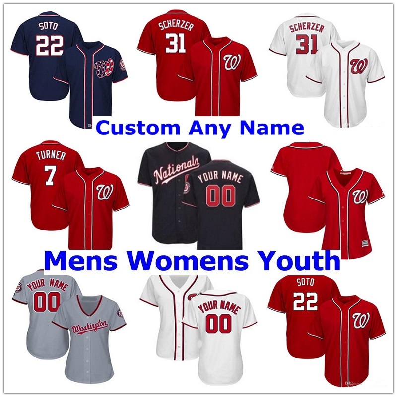 Men Women youth Washington Juan Soto Nationals Baseball Jerseys Howie Kendrick Max Scherzer Victor Robles Ryan Zimmerman Stephen Strasburg Turner Stitched jersey, As shown in illustration
Men Women youth Washington Juan Soto Nationals Baseball Jerseys Howie Kendrick Max Scherzer Victor Robles Ryan Zimmerman Stephen Strasburg Turner Stitched jersey, As shown in illustration