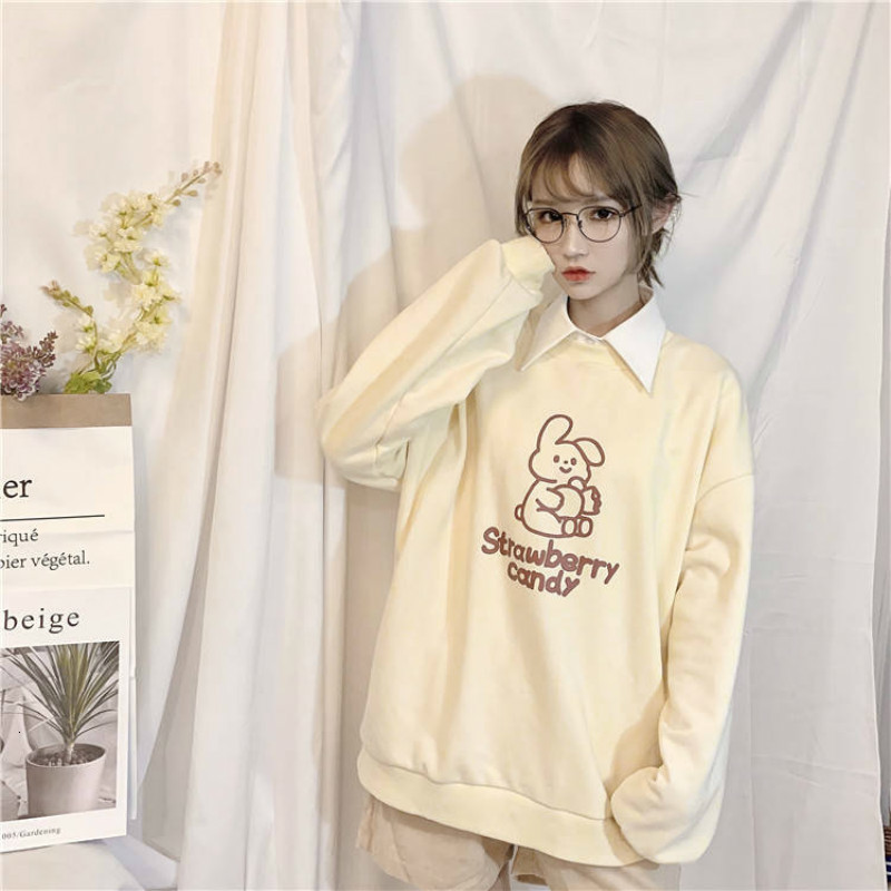 2021 Ulzzang Harajuku Kawaii From the Printed Cartoons of Schoolgirl Pullover Fall and New Winter Sweet Korean Soft Female Sweatshirt 4os2, Khaki.
2021 Ulzzang Harajuku Kawaii From the Printed Cartoons of Schoolgirl Pullover Fall and New Winter Sweet Korean Soft Female Sweatshirt 4os2, Khaki.