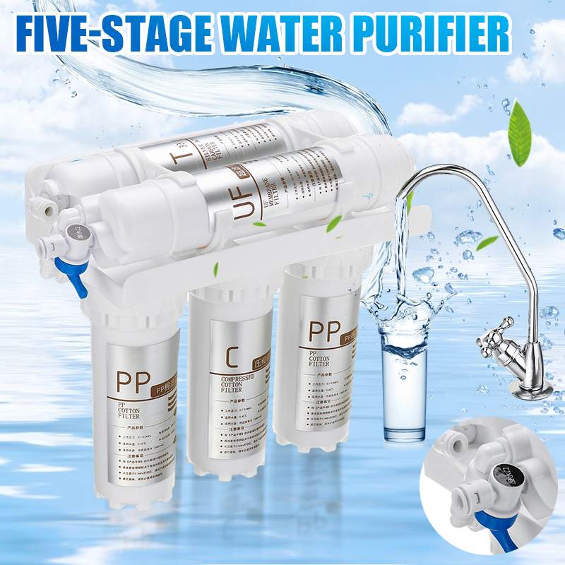 New 3+2 Ultrafiltration Drinking Water Filter System Home Kitchen Water Purifier With Faucet Tap Water Filter Cartridge Kits
New 3+2 Ultrafiltration Drinking Water Filter System Home Kitchen Water Purifier With Faucet Tap Water Filter Cartridge Kits