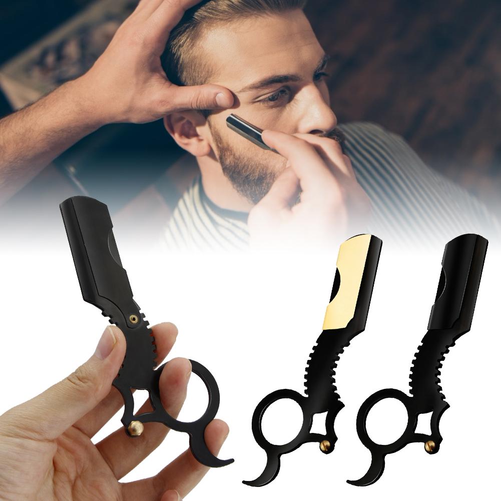 Straight Edge Barber Razor Haircut Beard Eyebrow Shaving Tool Manual Depilation Razor Hairdresser Trimming Blades Replaceable 
Straight Edge Barber Razor Haircut Beard Eyebrow Shaving Tool Manual Depilation Razor Hairdresser Trimming Blades Replaceable