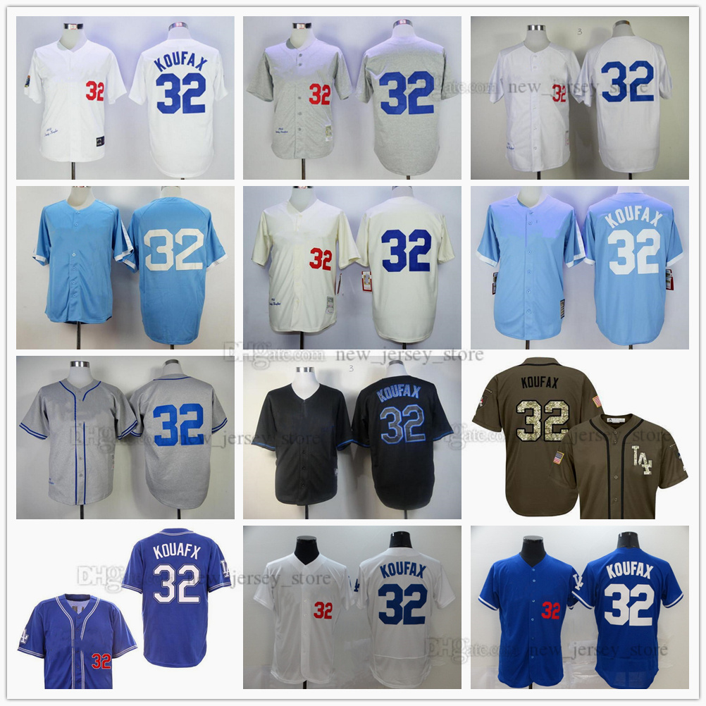 1955 1958 1963 Retire Vintage Baseball 32 Sandy Koufax Jersey Retro Team Grey Light Blue Cream White Black Beige Flexbase Cool Base Sewing Breathable Men
1955 1958 1963 Retire Vintage Baseball 32 Sandy Koufax Jersey Retro Team Grey Light Blue Cream White Black Beige Flexbase Cool Base Sewing Breathable Men