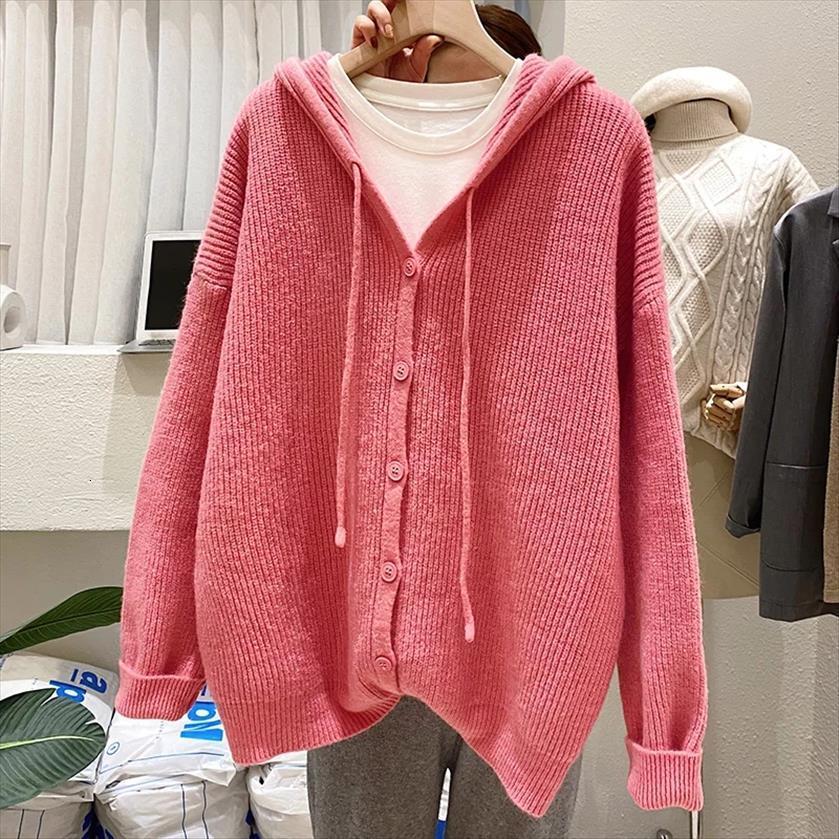 v neck lazy knit womens sweaters cardigan early spring jacket women wild design hooded sweater, White;black
v neck lazy knit womens sweaters cardigan early spring jacket women wild design hooded sweater, White;black