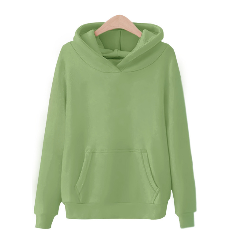 Autumn Purple Warm Women's Sweatshirt Fashion Solid Color Winter Fleece Pullover Tops Hoodie 201216